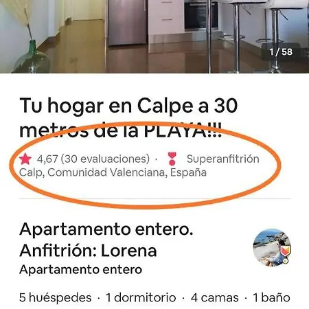 Appartement Tu Hogar En A 30 Metros De La Playa!!!